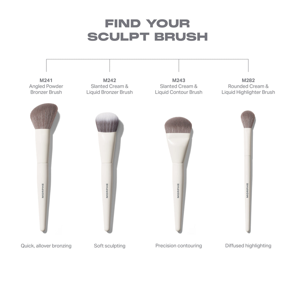 M242 Slanted Cream & Liquid Bronzer Brush