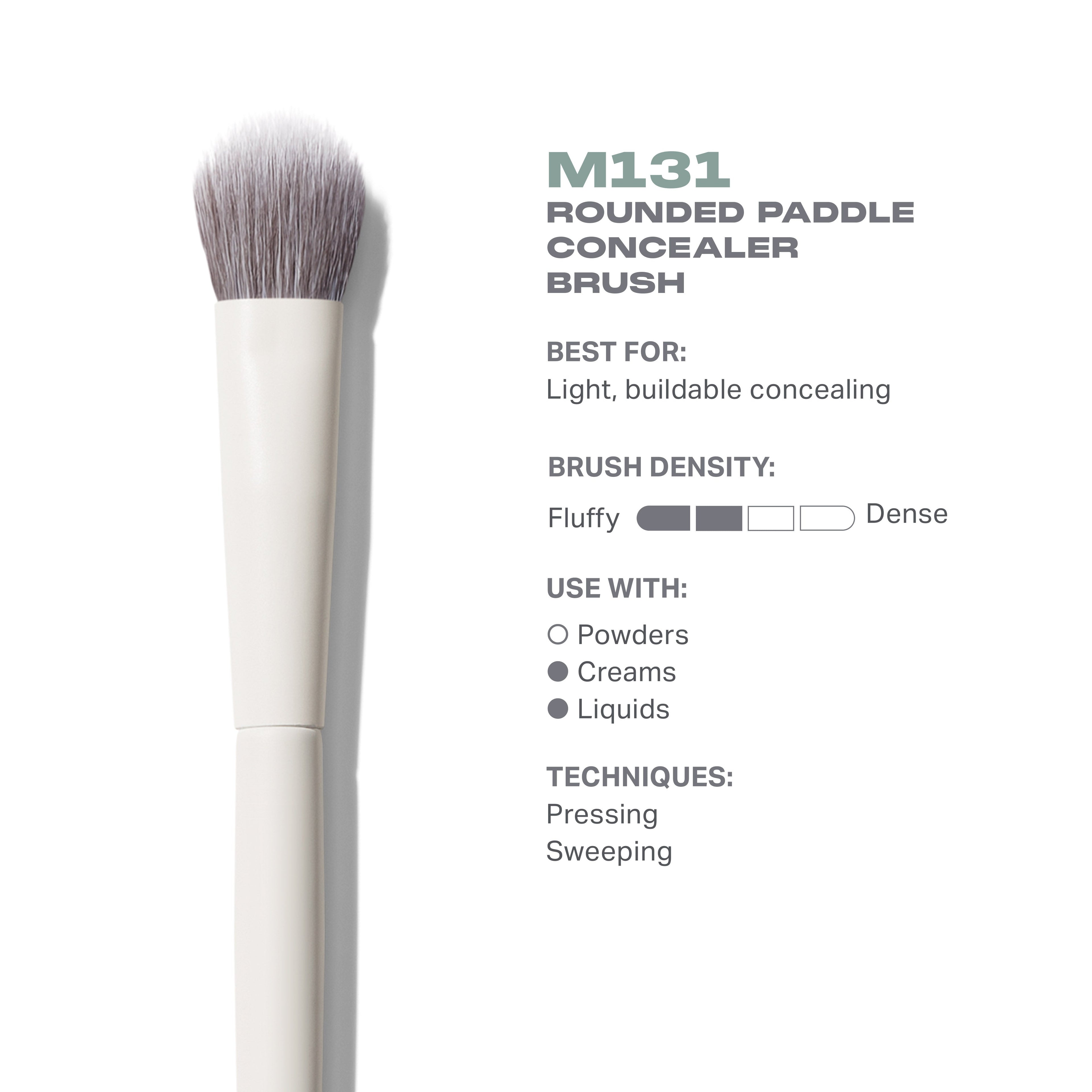 M131 Rounded Paddle Concealer Brush