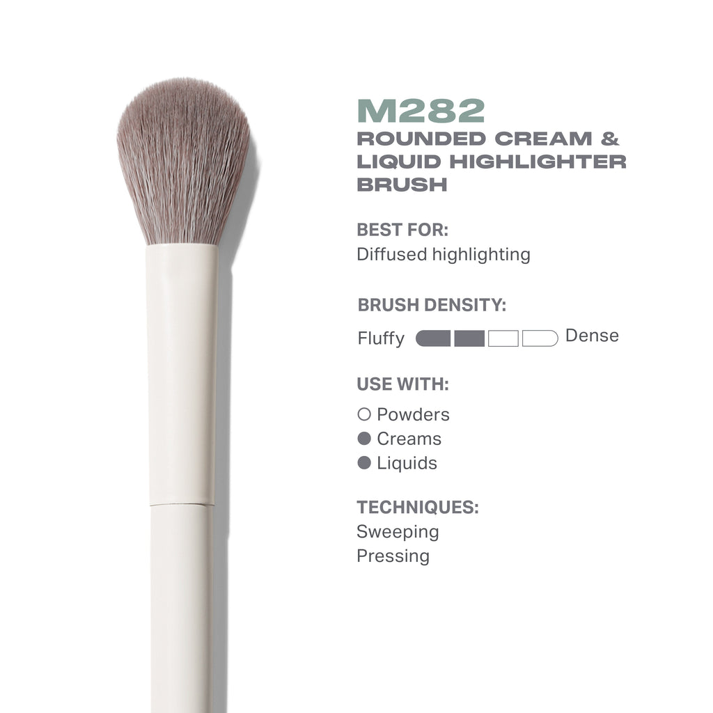 M282 Rounded Cream & Liquid Highlight Brush