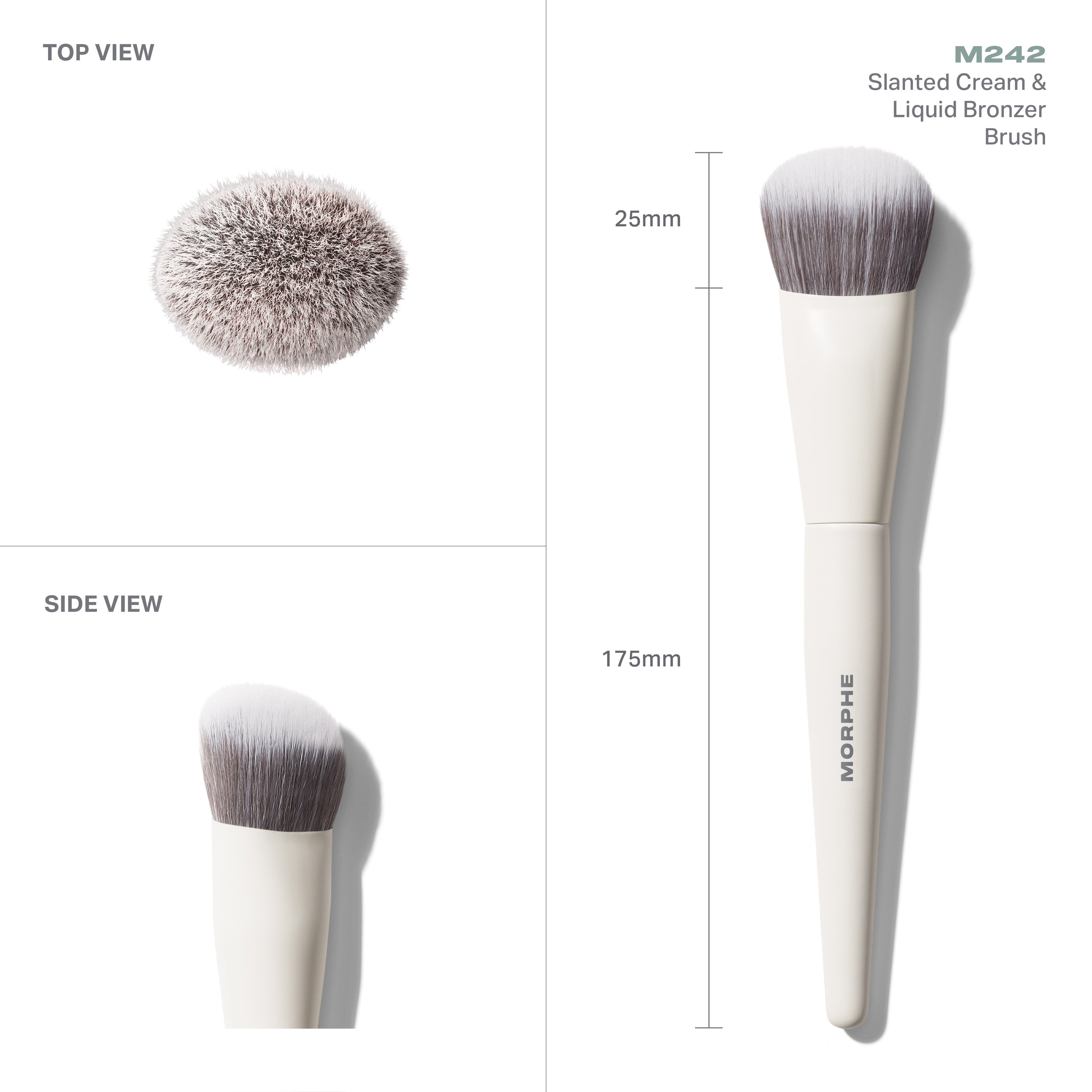M242 Slanted Cream & Liquid Bronzer Brush